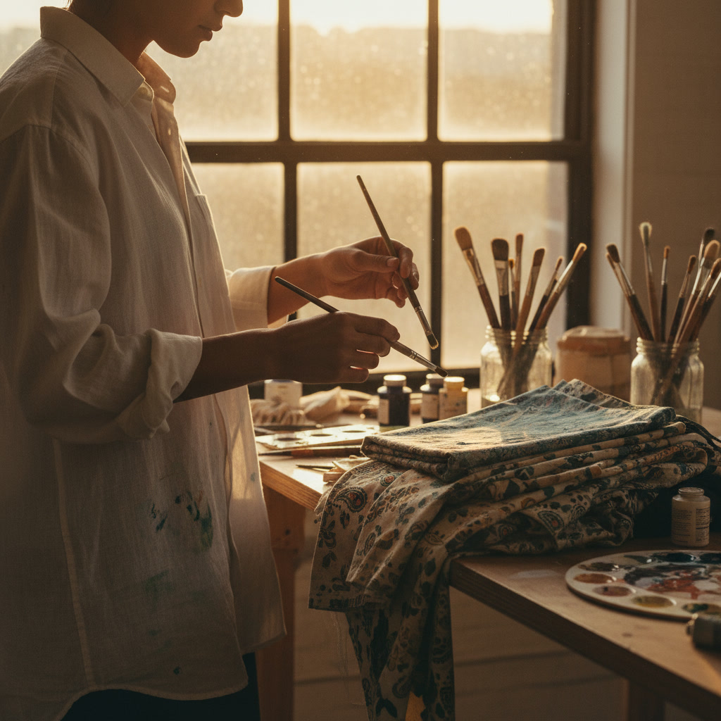 Finished slow fabric textile